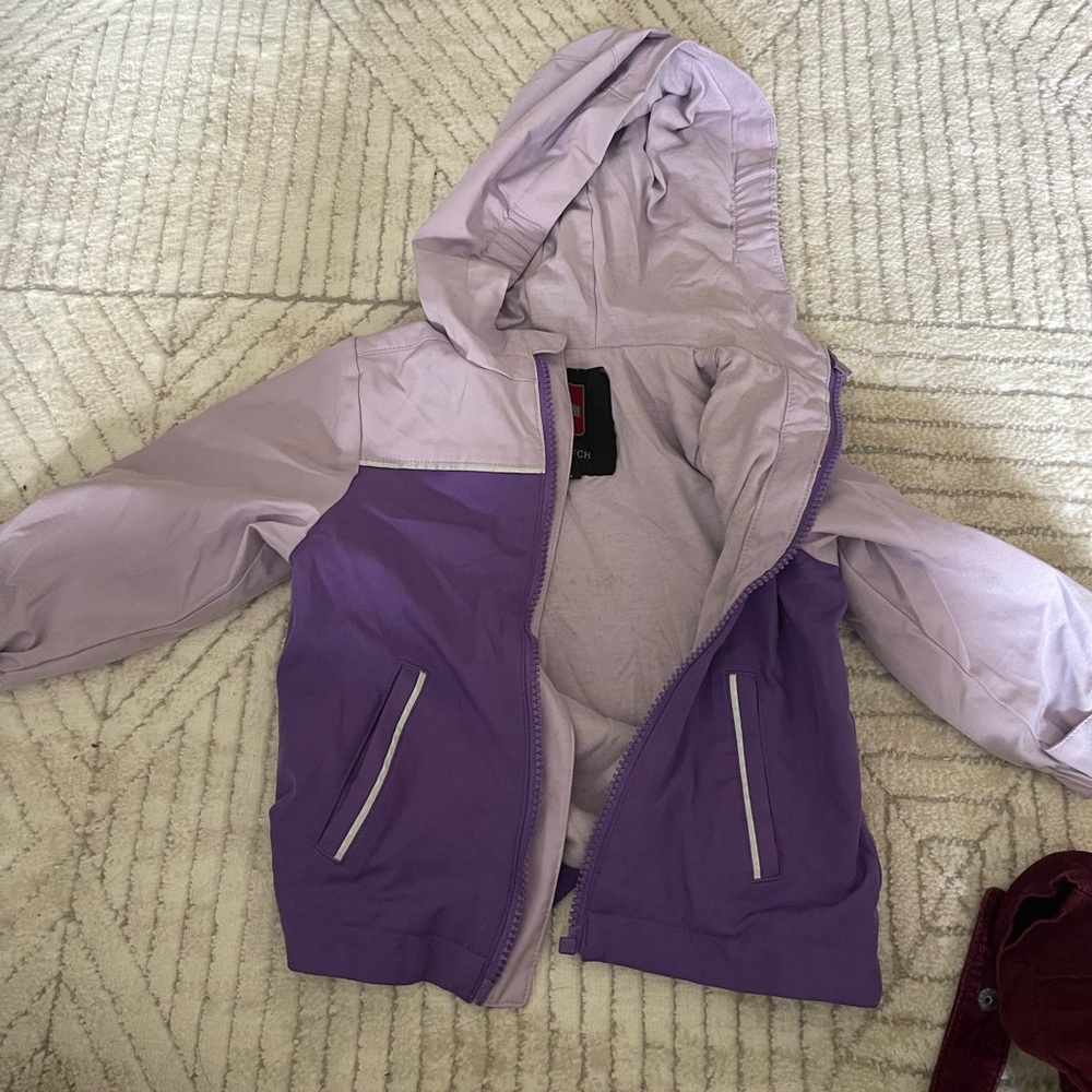 Kids Purple Hooded Jacket